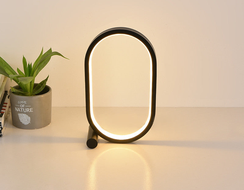 USB Plug-In Oval Acrylic Desk Lamp – Your Cozy Modern Light