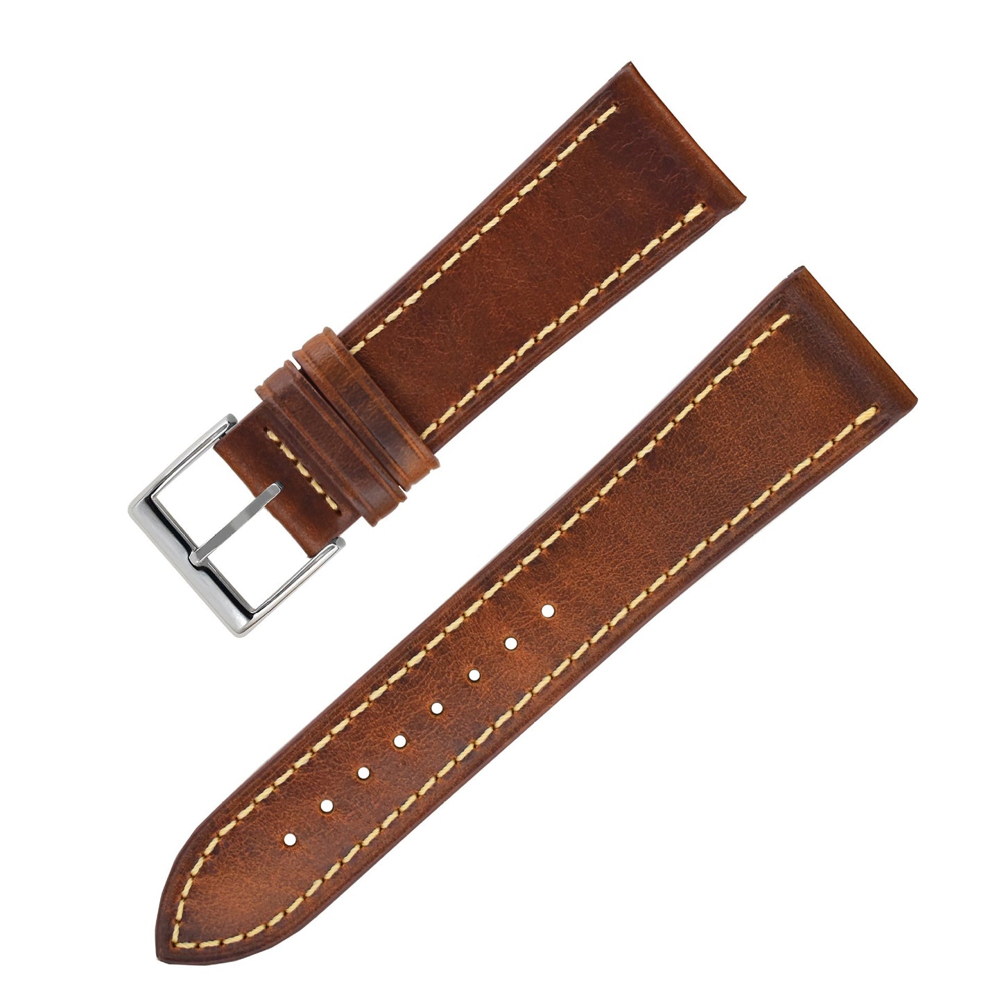 Soft Premium Leather Watch Strap – Sleek, Classy Design (20mm / 22mm / 24mm)