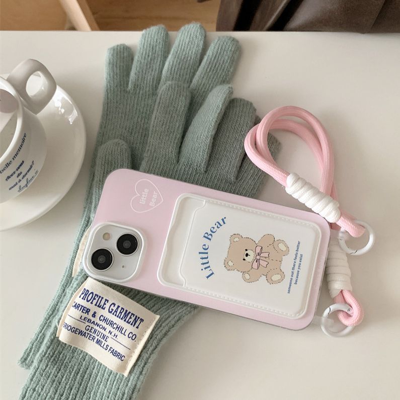 Card Holder Lanyard Phone Case Cartoon