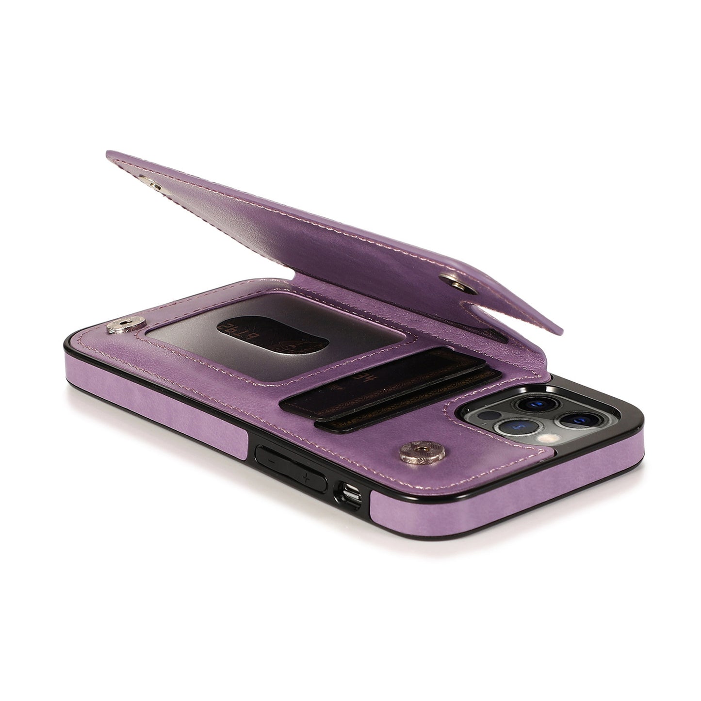 Phone Case Embossed Mobile Phone Leather Case Mandala Card Holder