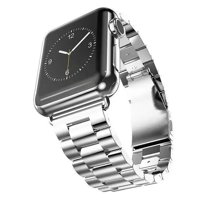 Metal Watch Strap Bracelet with Three Beads for Apple Watch 38mm/42mm