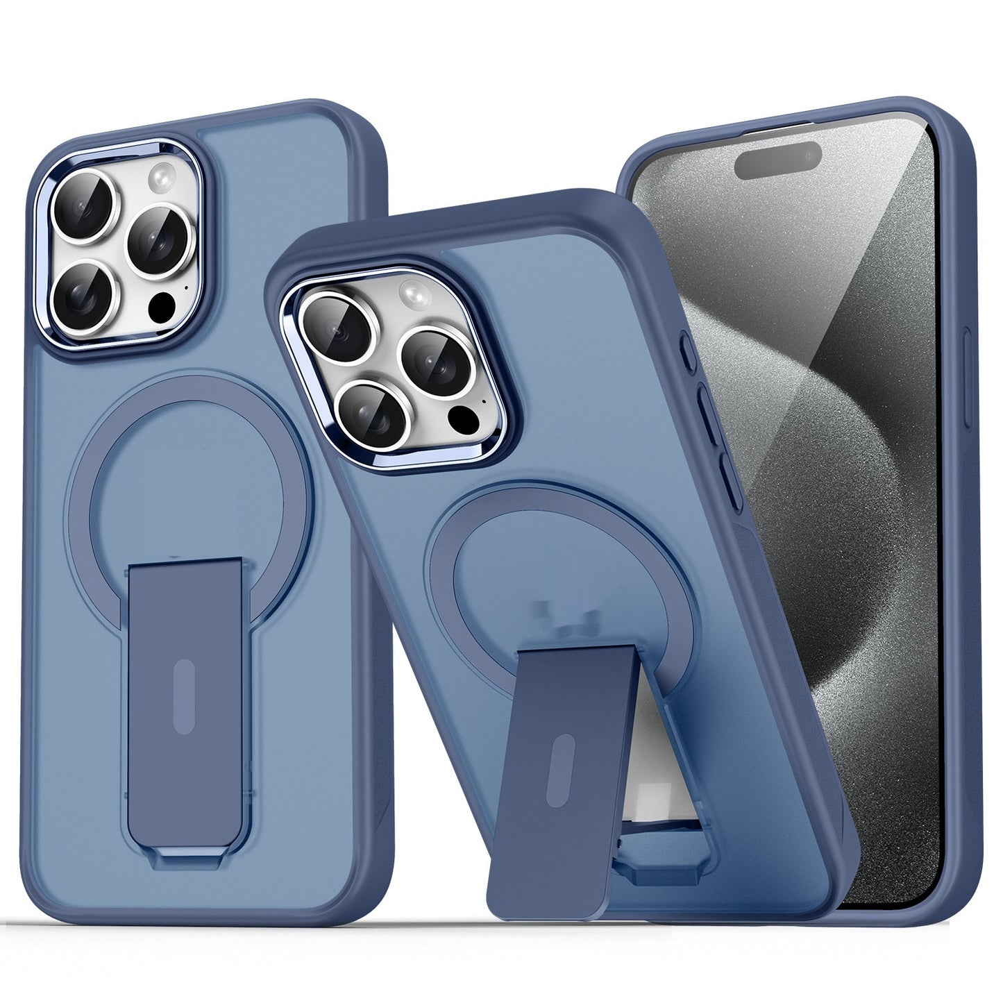 MagSafe-compatible phone case with matte frosted finish in various colors