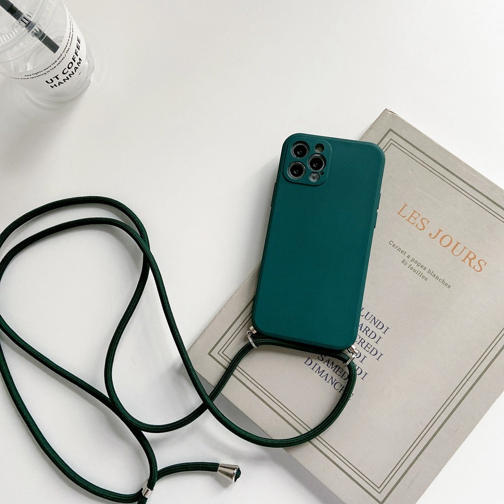 Durable liquid silicone cell phone strap case in multiple colors