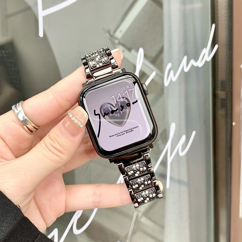 Luxury diamond metal strap designed for Apple Watch