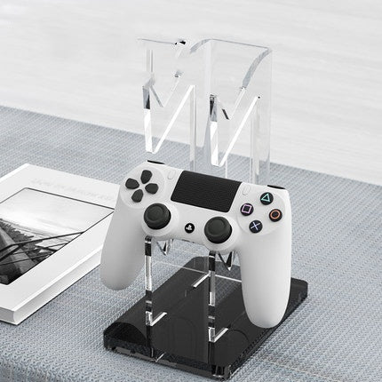 Tool-free manual setup acrylic gaming controller organizer