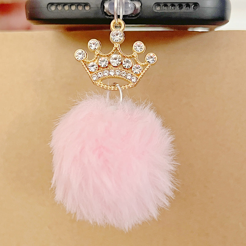 Multipurpose dust plug charm compatible with keyrings and lanyards