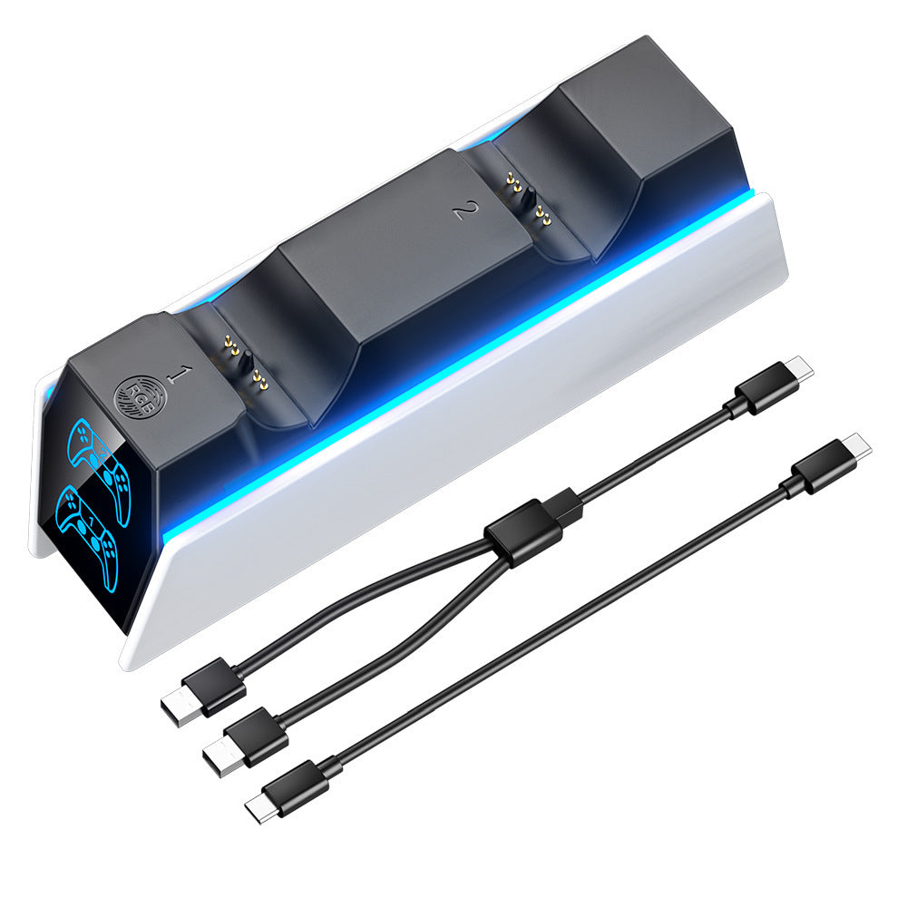 Touch-controlled PS5 controller stand with memory lighting mode