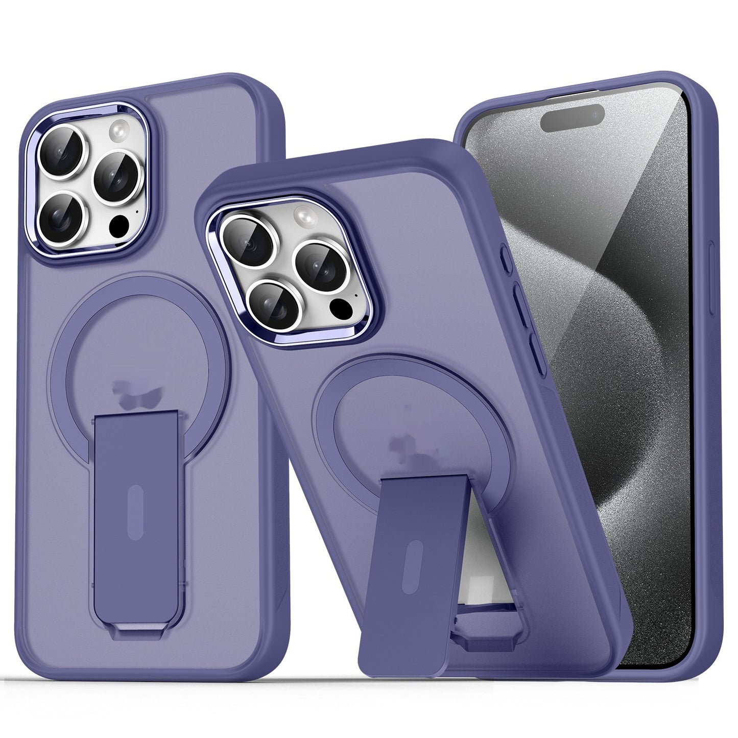 Retro and minimalist MagSafe iPhone case with magnetic bracket