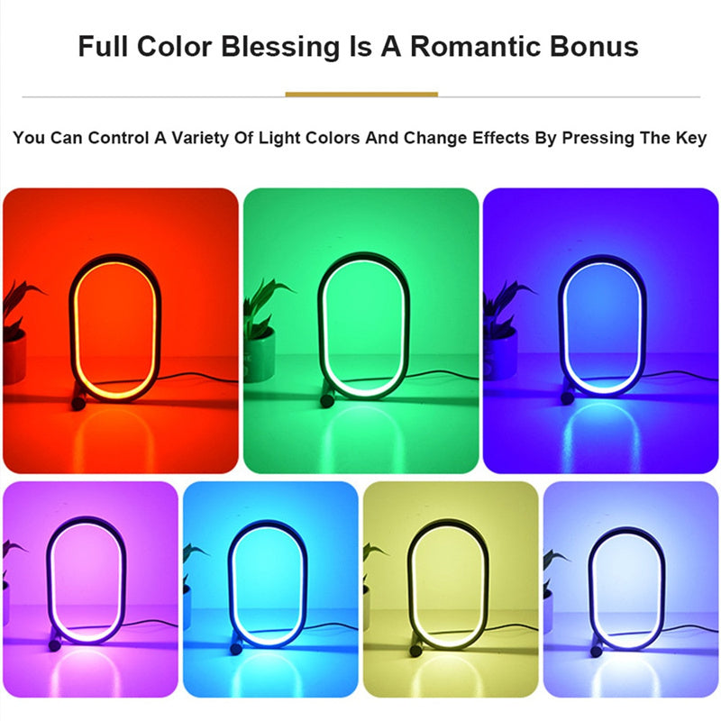 RGB color-changing desk lamp for mood lighting and decoration
