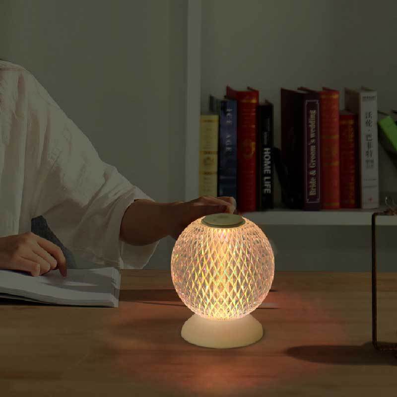 RGB desk lamp with USB port and rechargeable design