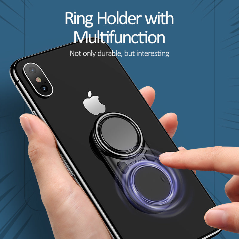 Side angle showing ring thickness and spinner button