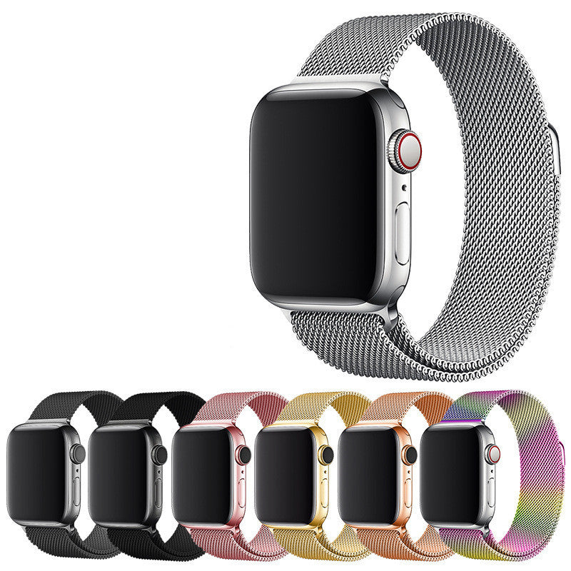 Stainless steel mesh metal strap with magnetic clasp