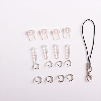 Set of DIY Accessories Phone Headset Hole Dust Plugs