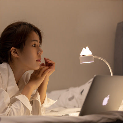 LED Desk Lamp USB Charging Folding Clip Light