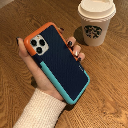 Contrasting color mobile phone case personality trend Apple