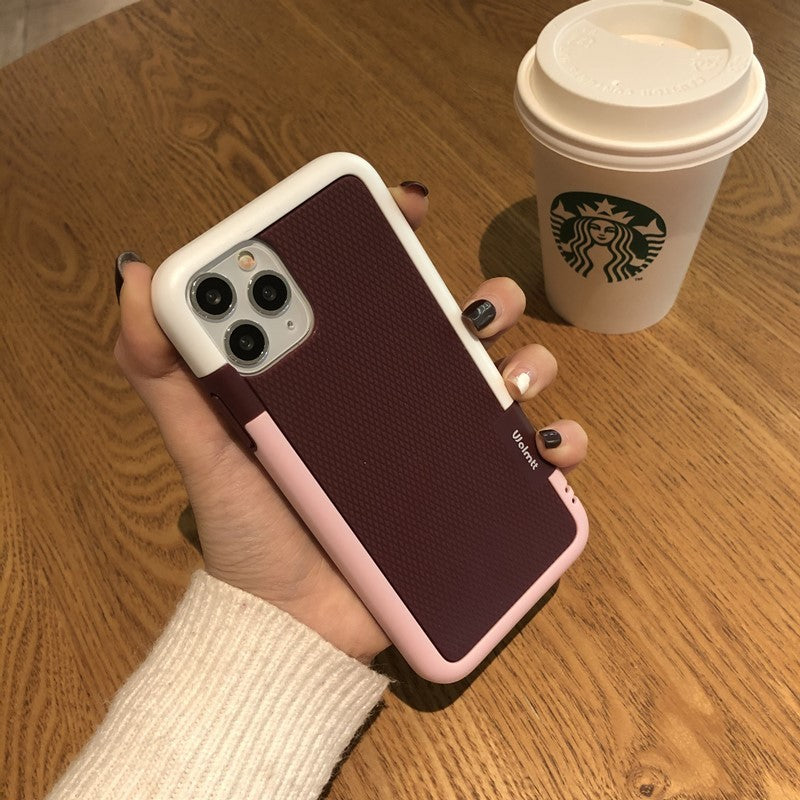 Contrasting color mobile phone case personality trend Apple