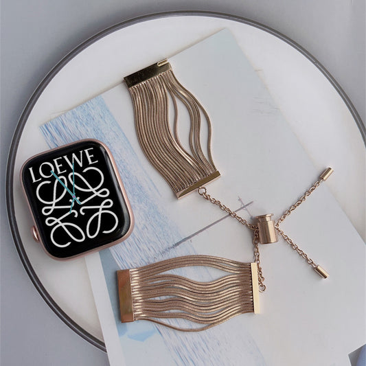 Stainless Steel Tassel Metal Chain Strap