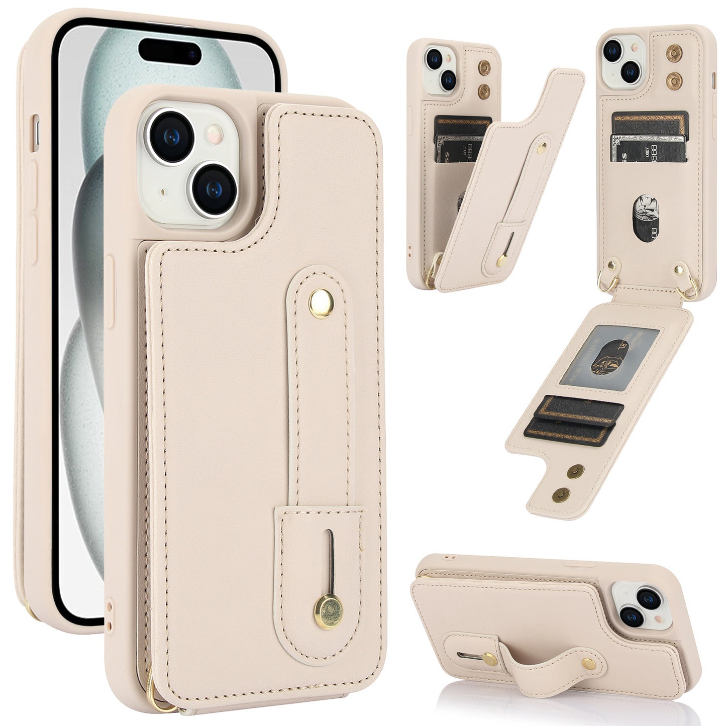 Phone Case Multi-function Back Cover Card Holder