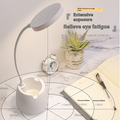 Desk Lamp Learning Eye Protection LED Rechargeable Plug-in Bedside Lamp
