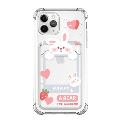 Applicable Phone Case With Card Holder Cartoon