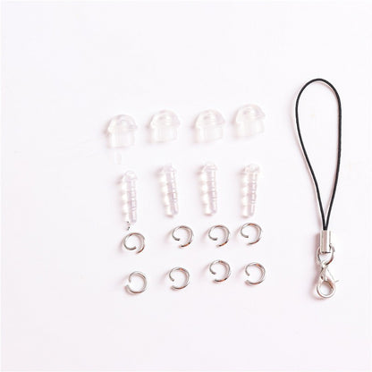 Set of DIY Accessories Phone Headset Hole Dust Plugs