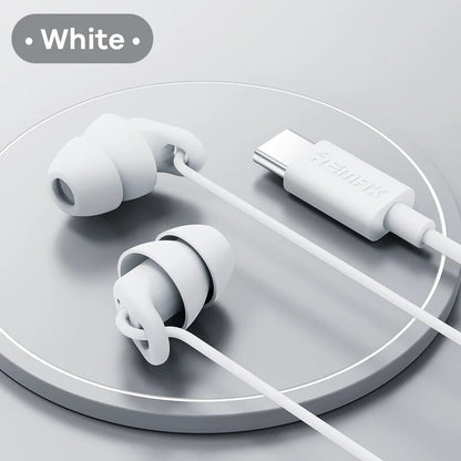 Noise-Canceling MINI In-Ear Silicone USB C earphones