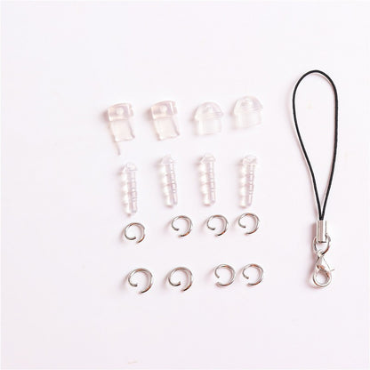 Set of DIY Accessories Phone Headset Hole Dust Plugs