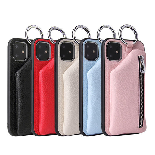 PU Leather Phone Strap Crossbody Wallet Case with Lanyard – Cell Phone Strap Holder for iPhone, Samsung, Huawei