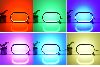 USB Plug-In Oval Acrylic Desk Lamp – Your Cozy Modern Light