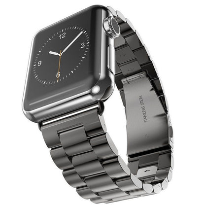 Metal Watch Strap Bracelet with Three Beads for Apple Watch 38mm/42mm