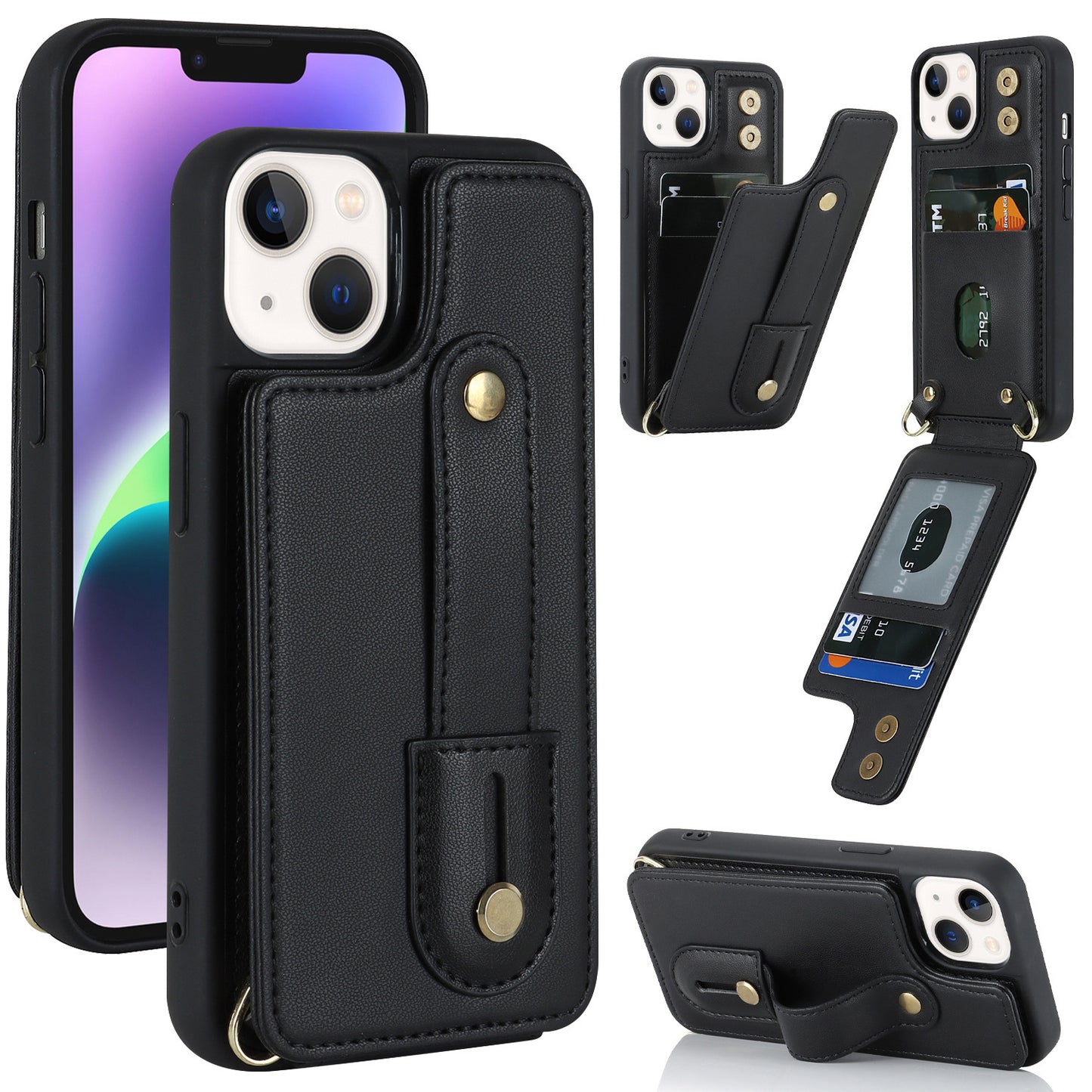 Phone Case Multi-function Back Cover Card Holder