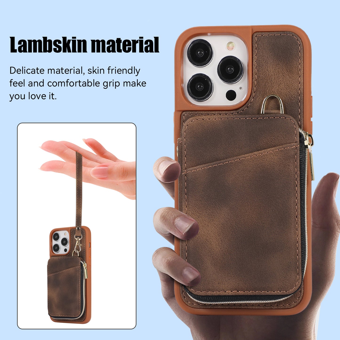 Creative Wallet Phone Case Leather Case Card