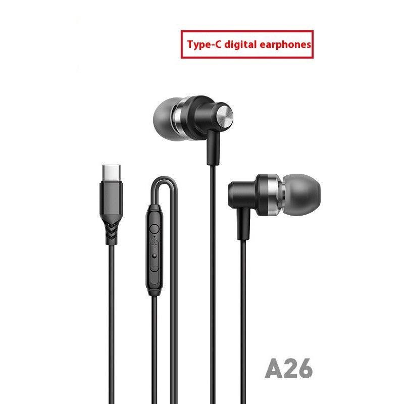 USB C Earphones – Durable Metal Wired In-Ear Design