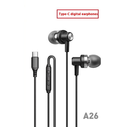 USB C Earphones – Durable Metal Wired In-Ear Design