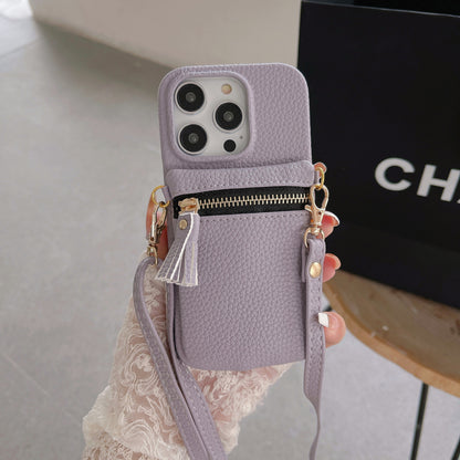 Crossbody Wallet Phone Case with Card Holder, Phone Strap Crossbody & Cell Phone Strap for iPhone