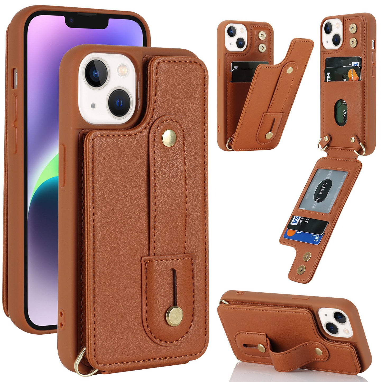 Phone Case Multi-function Back Cover Card Holder