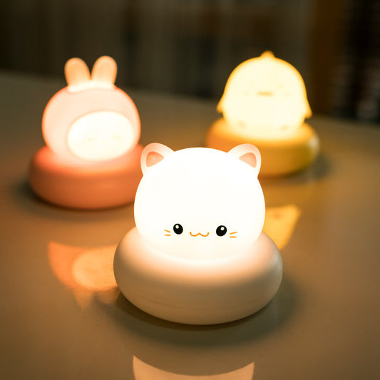 Adorable animal night light giving a warm bedtime glow