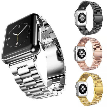 Metal Watch Strap Bracelet with Three Beads for Apple Watch 38mm/42mm
