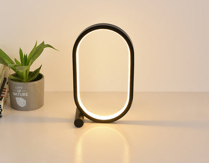 USB Plug-In Oval Acrylic Desk Lamp – Your Cozy Modern Light