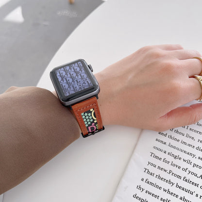 Fashionable GD-style knitted leather band for Apple Watch