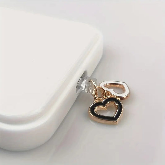 Geometry Love pendant dust plug charm for smartphones