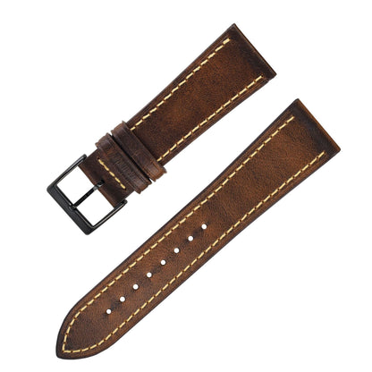 Minimalist style leather strap for classic and modern watches