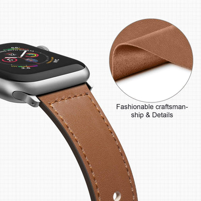 Nylon leather strap designed for 38mm to 41mm smartwatch sizes