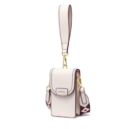 PU leather phone strap crossbody bag with shoulder strap
