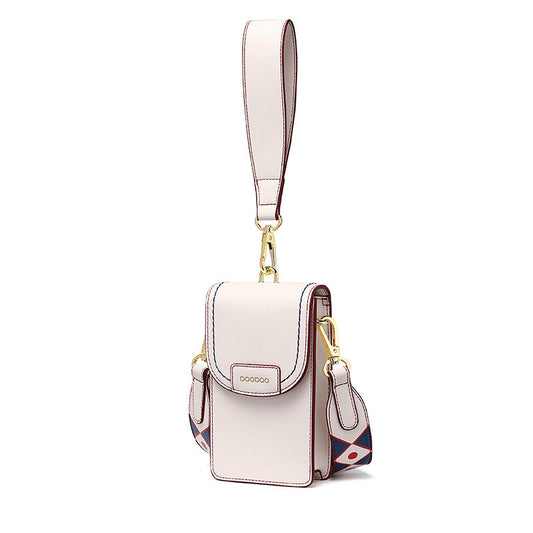 PU leather phone strap crossbody bag with shoulder strap