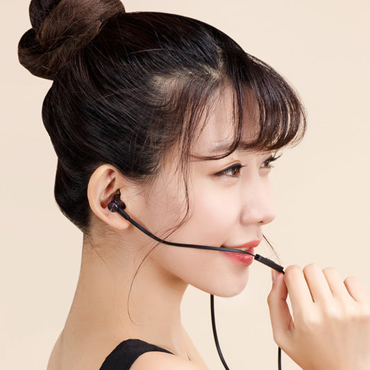 Piston-style USB-C in-ear earphones with industrial design