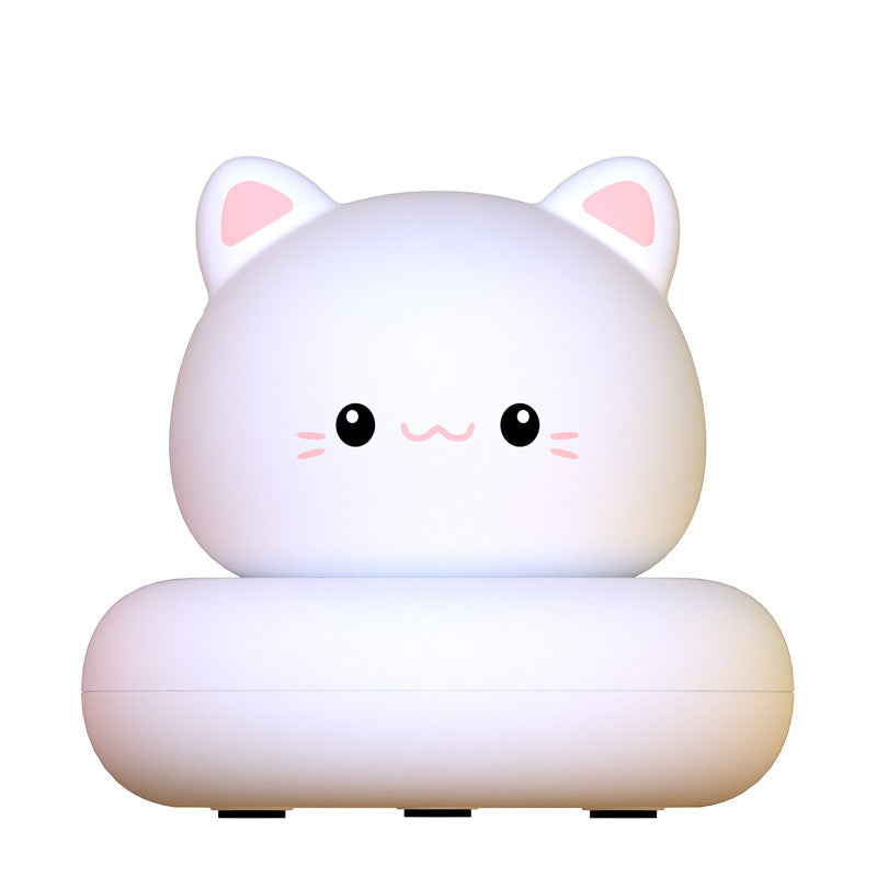 Soft vinyl animal-shaped desk lamp for children’s rooms