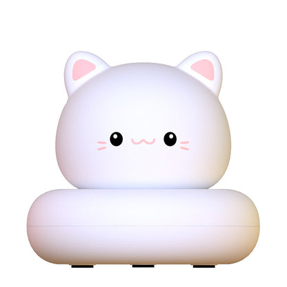 Soft vinyl animal-shaped desk lamp for children’s rooms