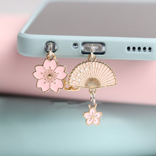 Handmade Type-C dust plug charm for iPhone charging port protection