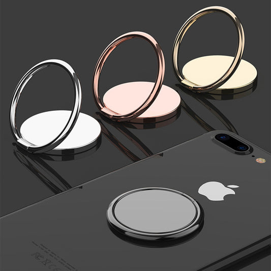 Front view of ultra-slim MagSafe phone grip ring in black